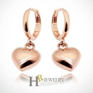 호림쥬얼리  14K HR 14K 뷰티 10mm 통통하트 원터치 귀걸이  HGE344-4