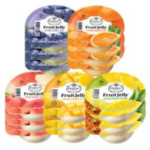 CJ제일제당 쁘띠첼 망고90g x 3개 + 포도90g x 3개 + 밀감90g x 3개 + 복숭아90g x 3개 파인애플90g x 3개