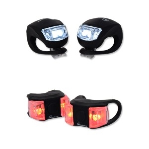 대한상사  자전거 라이트 실리콘 전조등 후미등 야간라이트