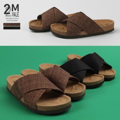 투엠베일 엑스밴딩 패브릭 남성슬리퍼 2MV5085