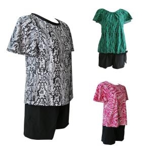 할머니 여성 래시가드 스파 워터파크 수영복 NS0134A