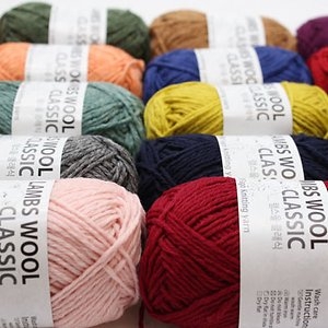 굿울/털실/뜨개질/뜨개실/목도리 램스울 클래