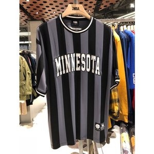  NBA 남녀공용 라운드 스트라이프 티셔츠_N182TS352P