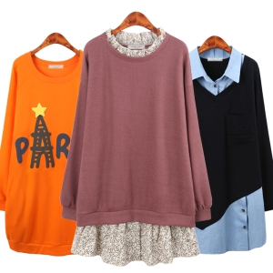 허밍퍼플 봄 신상 롱티 원피스 티셔츠 날씬한 반팔 반소매 예쁜 긴팔 롱후드 맨투맨 예쁜 큰언니 빅사이즈 여성의류