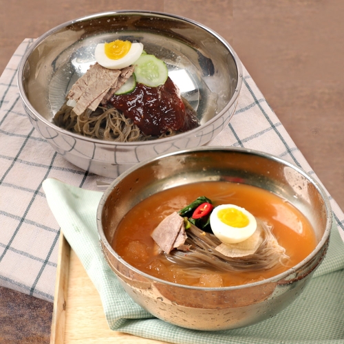 초정식품  냉면가 매콤 시원한 메밀 열무육수 물냉면 5인분 + 비빔냉면 5인분 세트