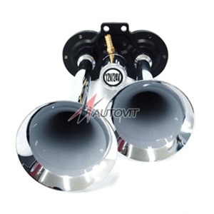 오토비트  쌍나팔 덤프트럭 에어혼 12v/24v 겸용 크락션 수입원