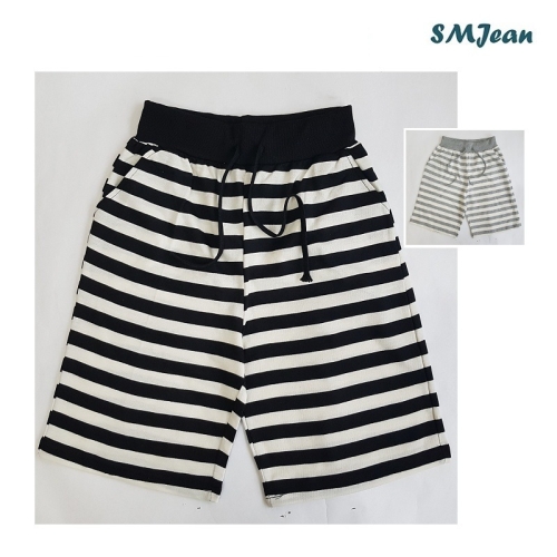 에스엠진 SMJ351s 줄무늬 5부 반바지 남자 밴드 반바지 남성 5부바지 추리닝