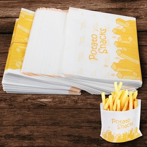 감자튀김 포장지 250장-종이봉투 슈 양념