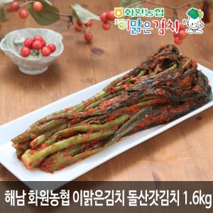 화원농협 이맑은 돌산갓김치 1.6kg[1개]