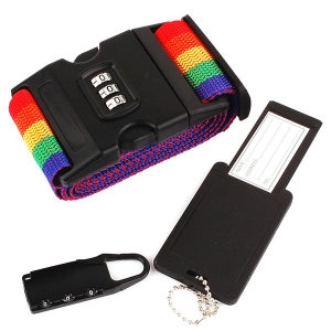 라온 캐리어벨트 네임택 번호키 자물쇠 여행가방