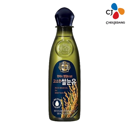 백설 고소한 쌀눈유 500ml [12개]