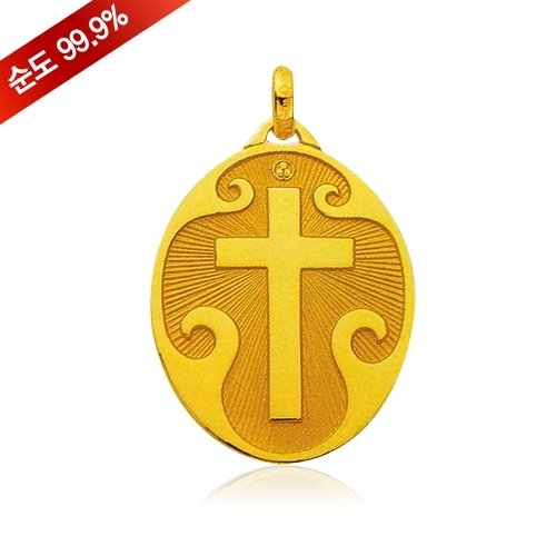 혼골드모아 골드모아 순금 십자가 펜던트 18.75g 24k 8202