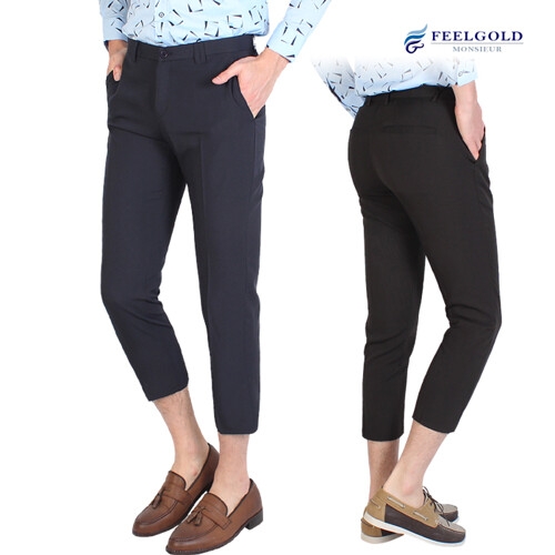 지오지아 남성정장팬츠 C30n31 8부 여름솔리드 슬림