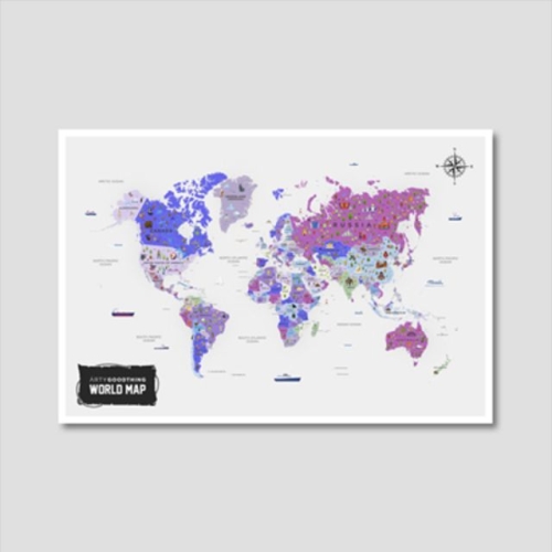 아트앤컬렉션  세계지도 아트프린트 에디션 no. 0009