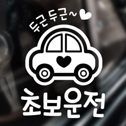 제제데코  자동차스티커 초보운전스티커 023