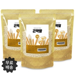 참좋은데이 쌀모양 볶은 곤약쌀 1kg[3개]