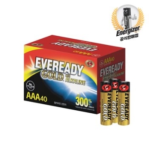 에너자이저  에버레디 골드 건전지 AAA 40입