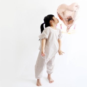 바니바니 소아베 갤러그 유아 전신 미술가운 반팔