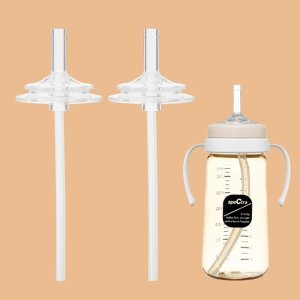 스펙트라 빨대컵 젖병 빨대세트 2P (꼭지2P+빨대2P)
