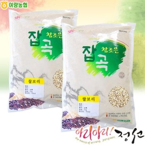 여량농협 참조은 찰보리 1kg x 2개 + 쌀보리 1kg x 2개