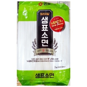 우리면  짱구마켓 샘표 잔치 국수 소면 3K 1봉 중면