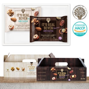 맑은농산 잇츠리얼넛츠 리얼7 프리미엄 + 엑셀런트 25g 총 50개입