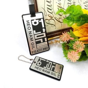 골프네임택 아크릴 골프백이름표 캐리어