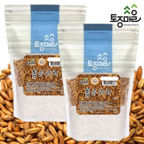 토종마을 프리미엄 국산 볶은귀리 500g 2개