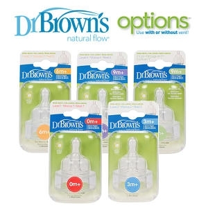 닥터브라운 와이드넥 옵션스 플러스 젖꼭지 2개입