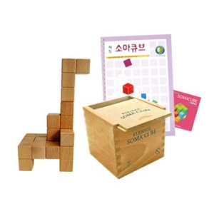 큰솔 원목 소마큐브 1단계 세트 (KS1509)