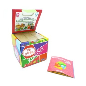 큰솔 원목 소마큐브 실속형+포켓북 (KS1520)