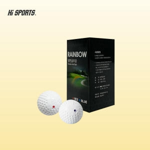 레인보우  발연골프공 2구 시구볼 시타볼 골프대회