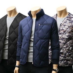 블루포스 겨울신상 깔깔이 패딩 남자옷점퍼조끼후드자켓방한