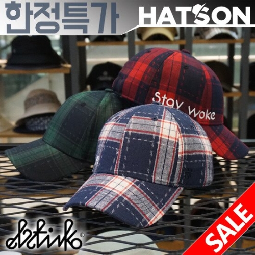  HATSON 2018  햇츠온 J3E302 ELSTINKO 브랜드 남자 여자 스트랩 그린 레드 블루 체크 스트럭쳐 하드 ..