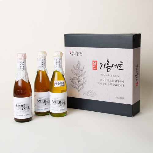 우리농산 국내산 참기름 들기름 생들기름 선물세트