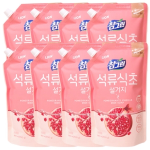  참그린 석류식초 설거지 리필 900g [8개]