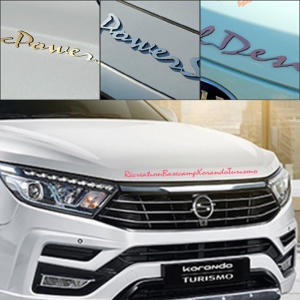 아트엑스  코란도 투리스모 심볼 럭셔리 메탈크롬 엠블럼 본넷 트렁크 엠블렘