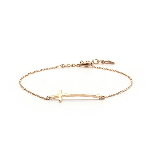 14K 비앤비골드 팔찌 심플 십자가 금팔찌 NPB10770 팔찌