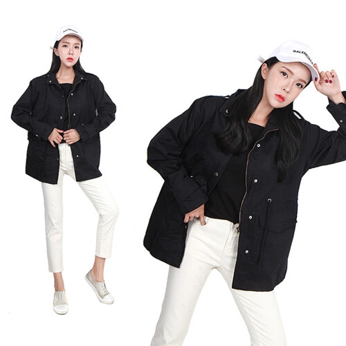 H스타일 BZ X자수야상JK켓