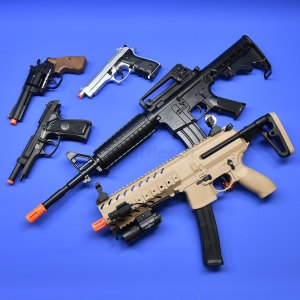 아카데미  과학 비비탄총 전동건 에어건 모음 엠포 M4A1 스카 MP5 M416D K2C1 서바이벌용품