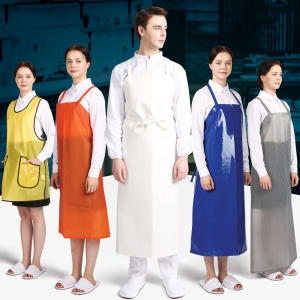 방수앞치마 양면코팅 목끈형 소