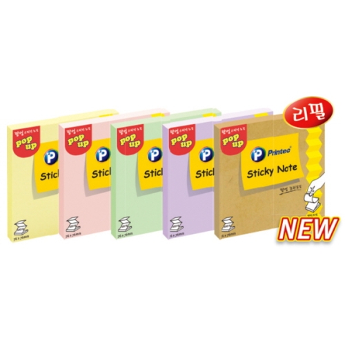 프린텍  팝업 스티키노트 리필