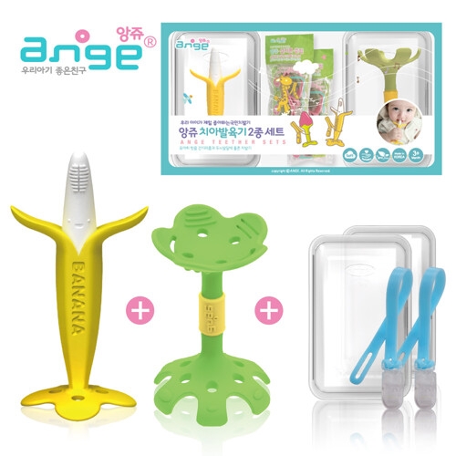 앙쥬 치발기 2종세트(바나나 + 기린)