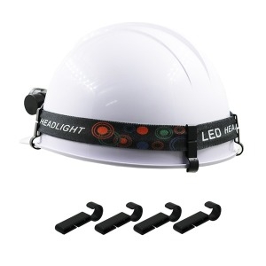 헤드랜턴 안전모 고글 밴드 고정클립 안전 4PCS