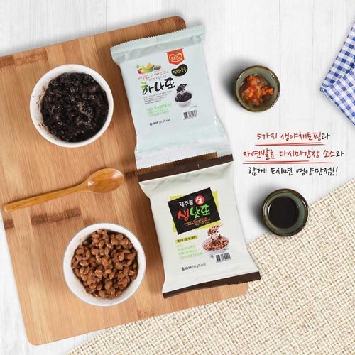 으뜸엘엔에스 제주콩 생낫또 + 검정약콩 하나또 복합구성 53g