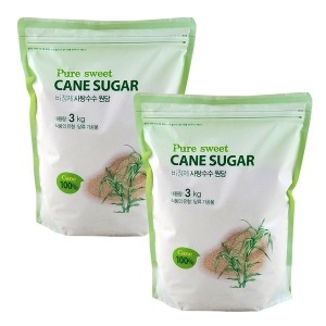 United Farmer & Industry 퓨어스윗 비정제 사탕수수 원당 3kg