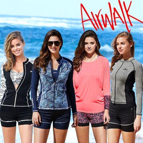 에어워크  여성 래쉬가드 3피스 모음