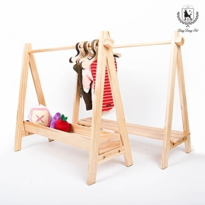 딩동펫  애견 원목행거 선반형