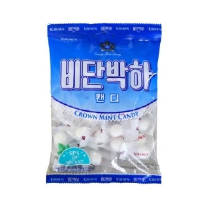 크라운제과  비단박하 캔디 400g