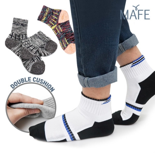 메이프 남자 여자 두꺼운 스포츠 작업 등산 발목 장목 양말